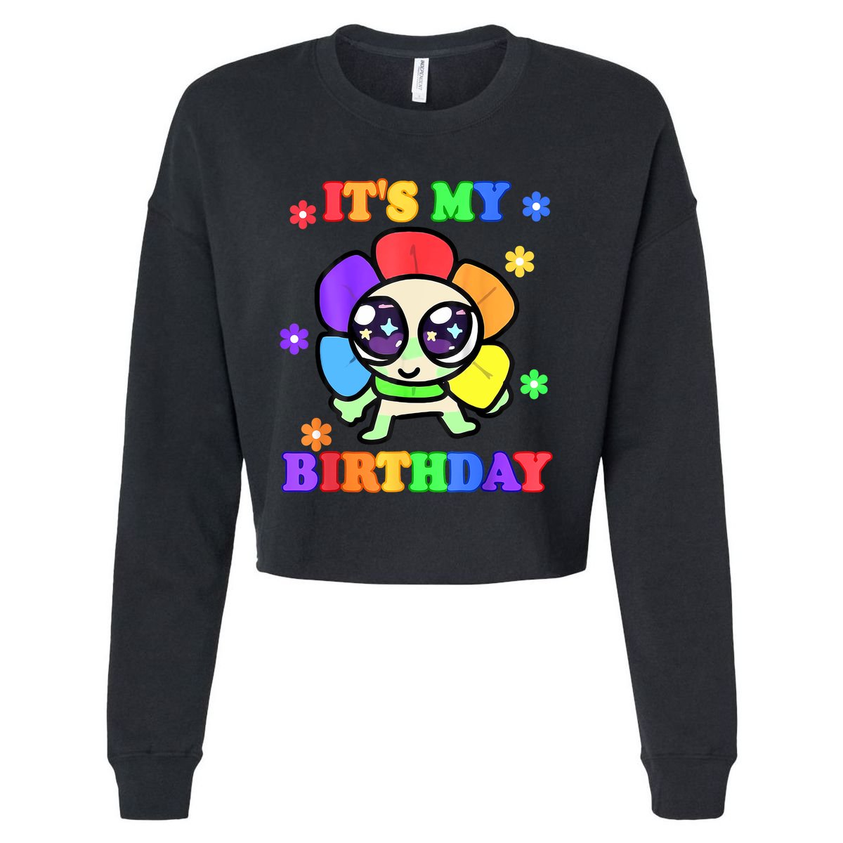 Its My Birthday Dandy World Dandy Goob Cropped Pullover Crew