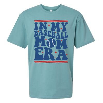 In My Baseball Mom Era Groovy Baseball Mom Team MotherS Day Funny Gift Sueded Cloud Jersey T-Shirt