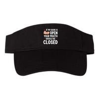 If My Book Is Open Your Mouth Should Be Closed Visor