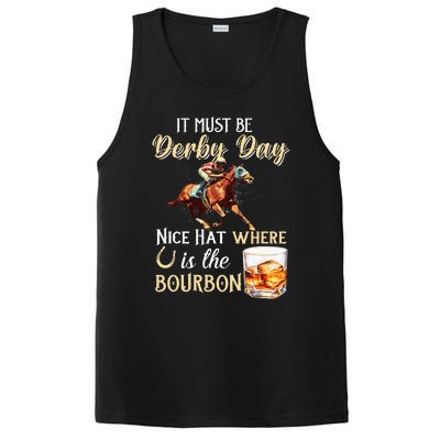 ItS Must Be Derby Day Bourbon Horse Racing PosiCharge Competitor Tank