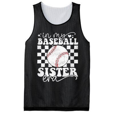 In My Baseball Sister Era Baseball Sister Mesh Reversible Basketball Jersey Tank