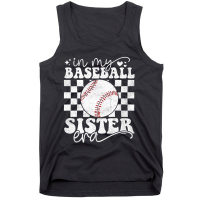 In My Baseball Sister Era Baseball Sister Tank Top