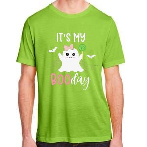 Its My Boo Day Cute Halloween Birthday Ghost Pink Bow Adult ChromaSoft Performance T-Shirt