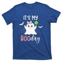 Its My Boo Day Cute Halloween Birthday Ghost Pink Bow T-Shirt