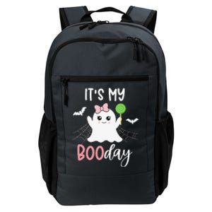 Its My Boo Day Cute Halloween Birthday Ghost Pink Bow Daily Commute Backpack