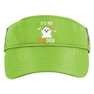 Its My Boo Day Cute Halloween Birthday Ghost Adult Drive Performance Visor