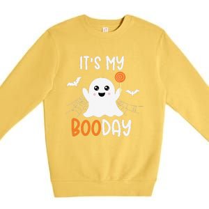 Its My Boo Day Cute Halloween Birthday Ghost Premium Crewneck Sweatshirt