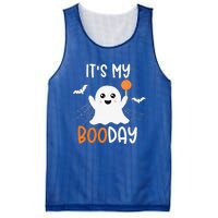 Its My Boo Day Cute Halloween Birthday Ghost Mesh Reversible Basketball Jersey Tank