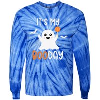 Its My Boo Day Cute Halloween Birthday Ghost Tie-Dye Long Sleeve Shirt