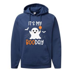 Its My Boo Day Cute Halloween Birthday Ghost Performance Fleece Hoodie