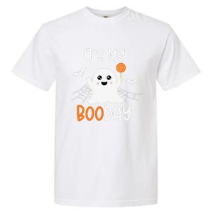 Its My Boo Day Cute Halloween Birthday Ghost Garment-Dyed Heavyweight T-Shirt