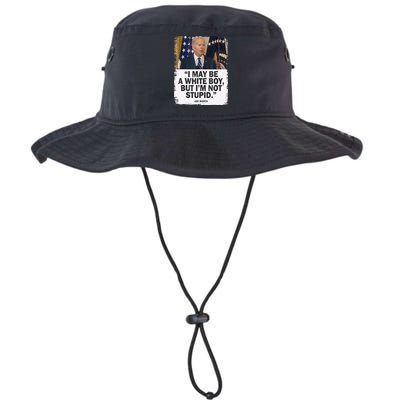 I May Be A White Boy But I'm Not Stupid Biden Bucket Hat