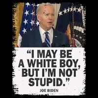 I May Be A White Boy But I'm Not Stupid Biden 16 in Basic Backpack