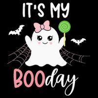 Its My Boo Day Cute Halloween Birthday Ghost Pink Bow Girls Impact Tech Backpack