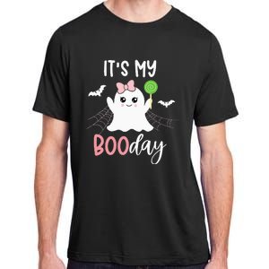 Its My Boo Day Cute Halloween Birthday Ghost Pink Bow Girls Adult ChromaSoft Performance T-Shirt