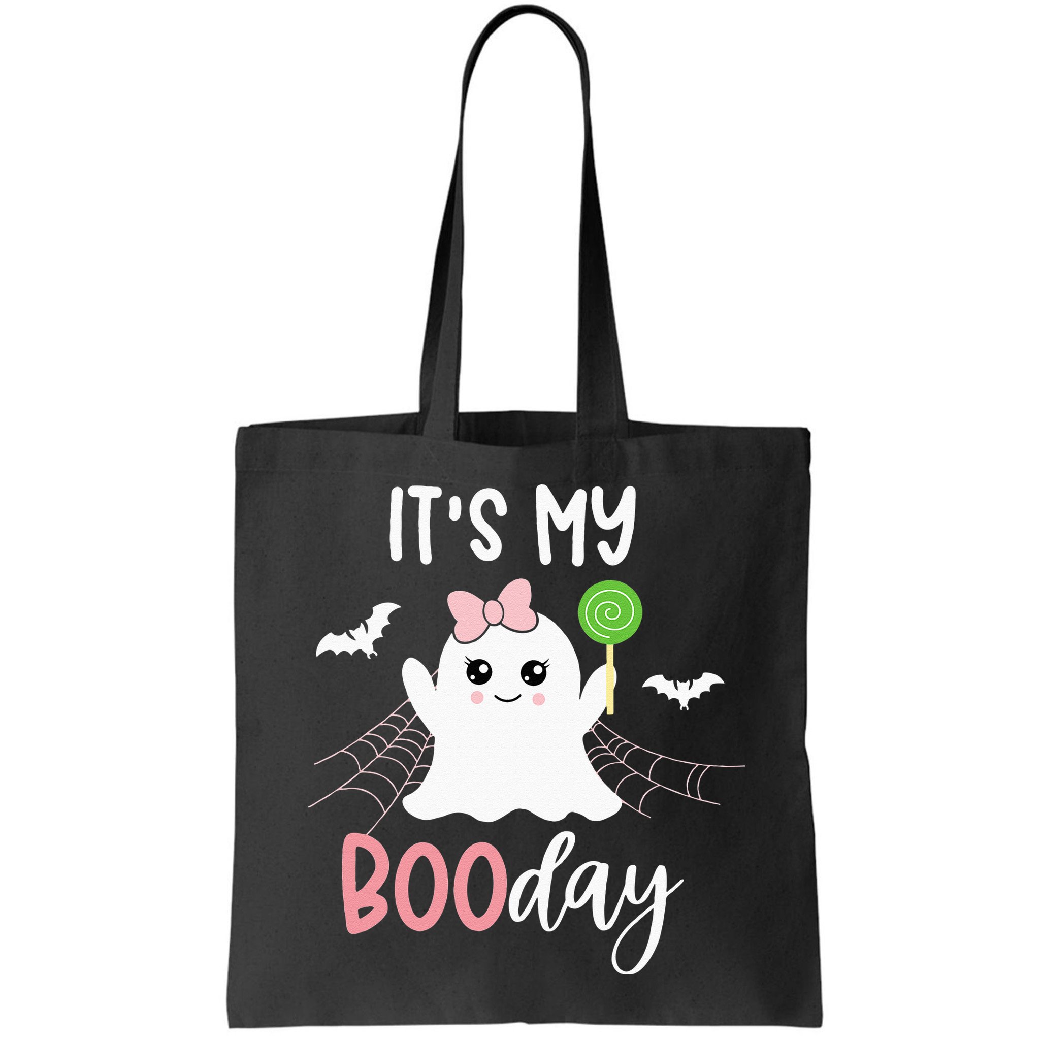 Its My Boo Day Cute Halloween Birthday Ghost Pink Bow Girls Bag
