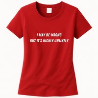 I May Be Wrong But It's Highly Unlikely Womens T-Shirt