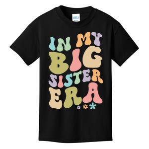 In My Big Sister Era Groovy Cute Big Sis Kids T-Shirt