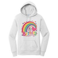 Its My Birthday Rainbow Birthday Wo Teens Girl Women's Pullover Hoodie