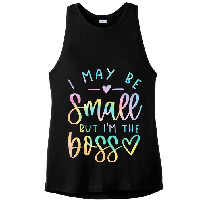 I May Be Small But I'm The Boss Baby Baby Saying Ladies PosiCharge Tri-Blend Wicking Tank