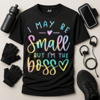 I May Be Small But I'm The Boss Baby Baby Saying Cooling Performance Crew T-Shirt