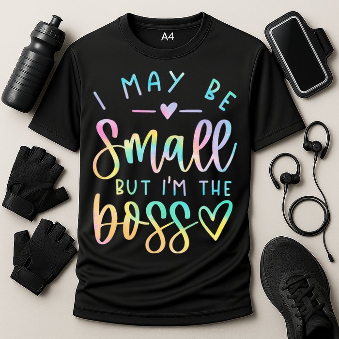 I May Be Small But I'm The Boss Baby Baby Saying Cooling Performance Crew T-Shirt