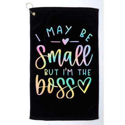 I May Be Small But I'm The Boss Baby Baby Saying Golf Towel