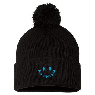 In My Boy Mom Era (2 Side) Pom Pom 12in Knit Beanie