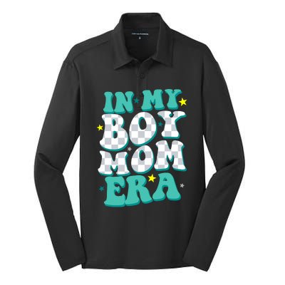 In My Boy Era Cute Mom Silk Touch Performance Long Sleeve Polo