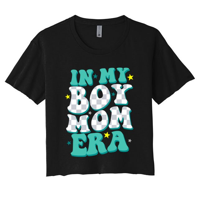 In My Boy Era Cute Mom Crop Top