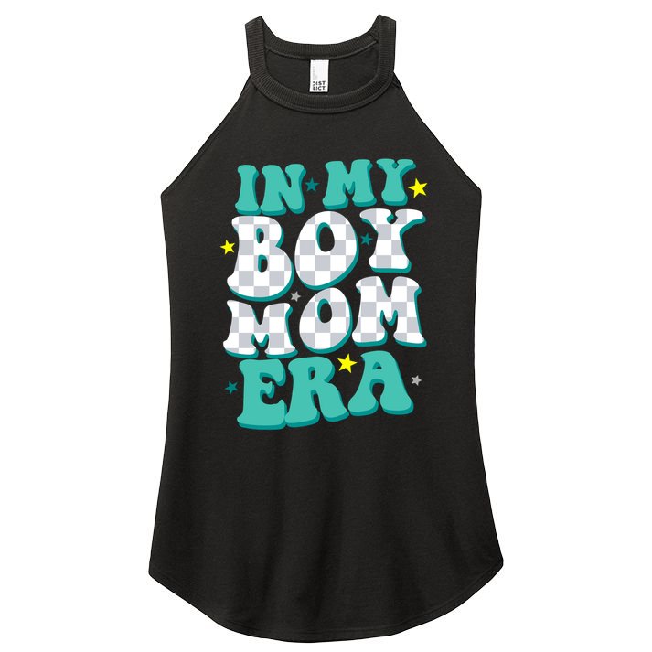 In My Boy Era Cute Mom Women's Perfect Tri Rocker Tank