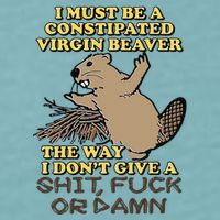 I Must Be Constipated Virgin Beaver The Way I Dont Give A Shit Fuck Or Damn Sueded Cloud Jersey T-Shirt