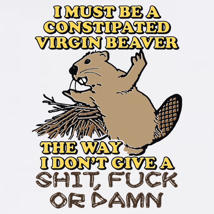 I Must Be Constipated Virgin Beaver The Way I Dont Give A Shit Fuck Or Damn Bucket Hat