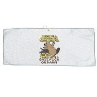 I Must Be Constipated Virgin Beaver The Way I Dont Give A Shit Fuck Or Damn Large Microfiber Waffle Golf Towel