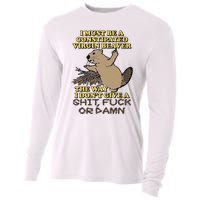 I Must Be Constipated Virgin Beaver The Way I Dont Give A Shit Fuck Or Damn Cooling Performance Long Sleeve Crew