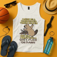 I Must Be Constipated Virgin Beaver The Way I Dont Give A Shit Fuck Or Damn Tank Top