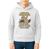I Must Be Constipated Virgin Beaver The Way I Dont Give A Shit Fuck Or Damn Kids Hoodie