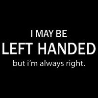 I May Be Left Handed But Im Always Right Funny Saying 16 in Basic Backpack
