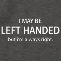 I May Be Left Handed But Im Always Right Funny Saying Vector Backpack