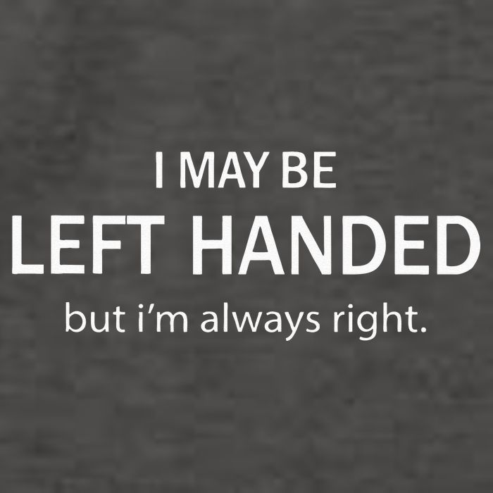 I May Be Left Handed But Im Always Right Funny Saying Vector Backpack