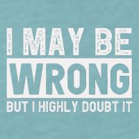 I May Be Wrong But I Highly Doubt It Sueded Cloud Jersey T-Shirt