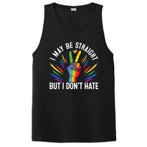 I May Be Straight But I Dont Hate Lgbtq Rainbow Pride Love Great Gift PosiCharge Competitor Tank