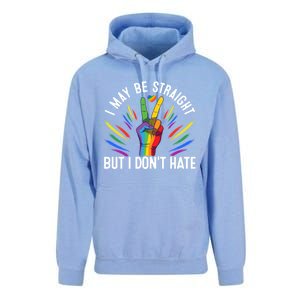 I May Be Straight But I Dont Hate Lgbtq Rainbow Pride Love Great Gift Unisex Surf Hoodie