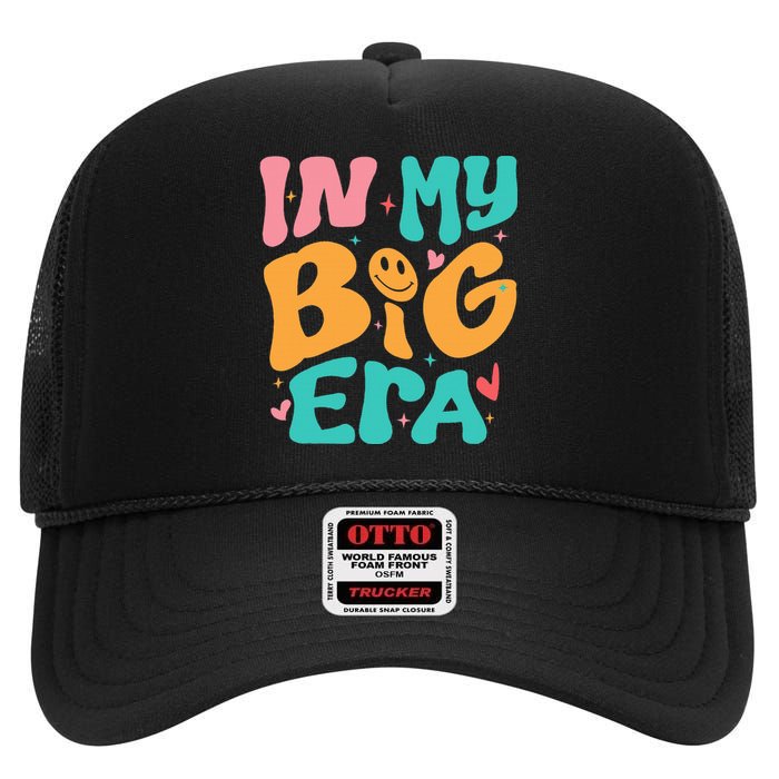 In My BIG Little ERA Sorority Reveal Retro High Crown Mesh Back Trucker Hat