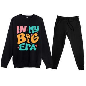 In My BIG Little ERA Sorority Reveal Retro Premium Crewneck Sweatsuit Set