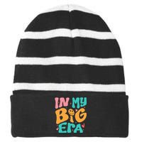 In My BIG Little ERA Sorority Reveal Retro Striped Beanie with Solid Band