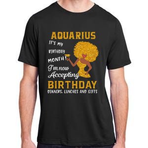 It’s My Birthday Black Wo Aquarius February Gifts Adult ChromaSoft Performance T-Shirt