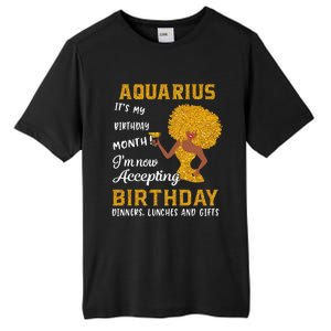 It’s My Birthday Black Wo Aquarius February Gifts Tall Fusion ChromaSoft Performance T-Shirt