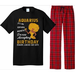 It’s My Birthday Black Wo Aquarius February Gifts Pajama Set