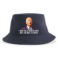 I May Be A White Boy But I'm Not Stupid Funny Sustainable Bucket Hat